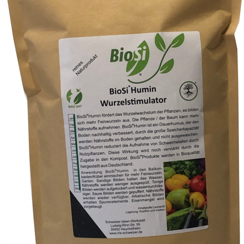 BioSi®Humin – Dauerhumus + Feinwurzeln + KAK 1 Liter /10 Liter